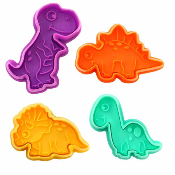 DINOSAUR PASTRY & COOKIE STAMPERS S/4