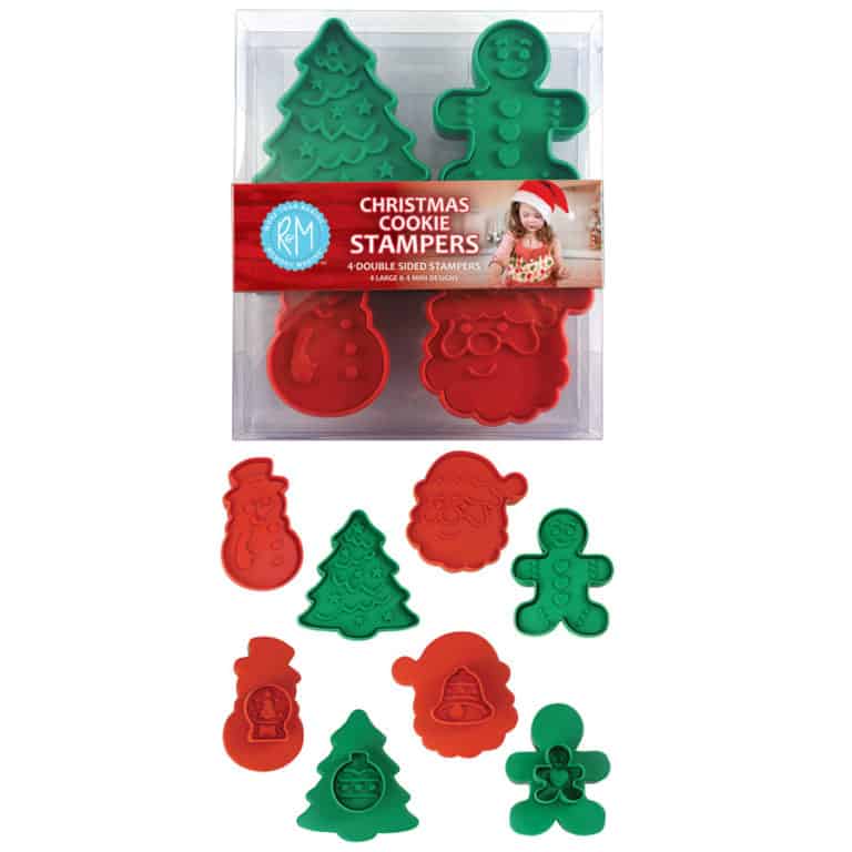 Christmas Cookie Cutter Stamper Set (4 Pieces) R&M International