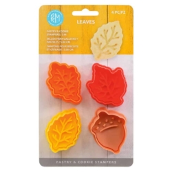Leaves Pastry & Cookie Stampers Set /4