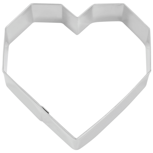 Geo Heart Cookie Cutter (3.5")