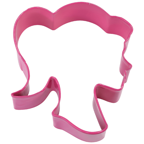 Doll head Cookie Cutter (Fuchsia, 3.5")