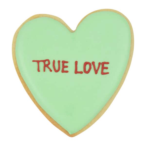 candy heart cookie