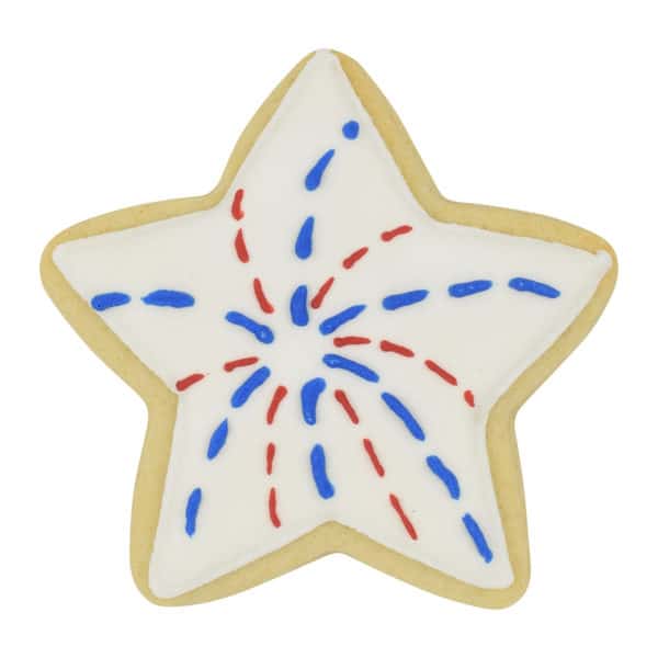 firework star cookie