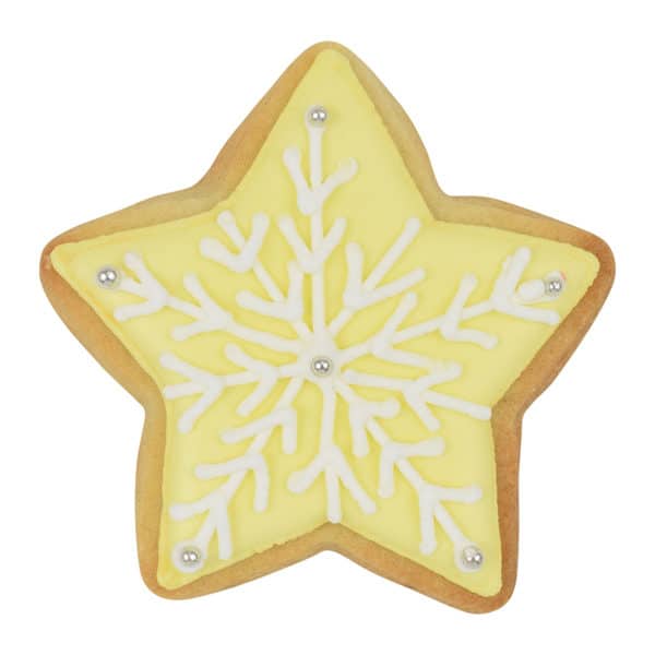snowflake star cookie