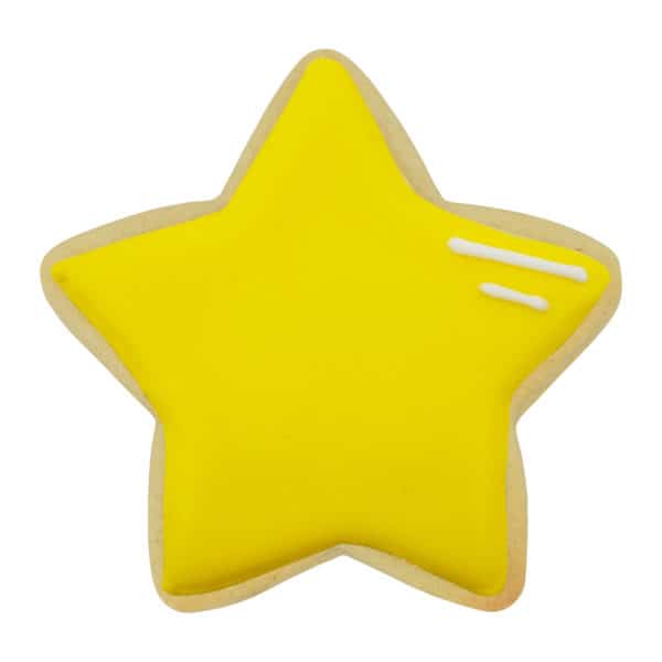 yellow star cookie