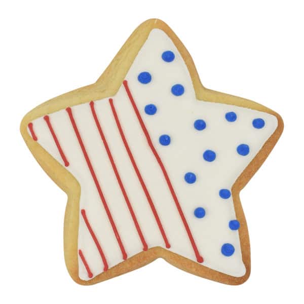 patriotic star cookie