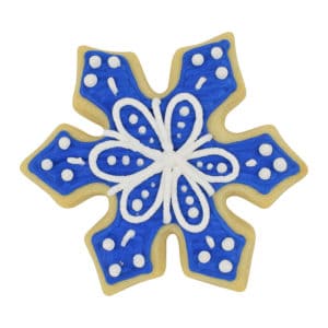 blue snowflake cookie