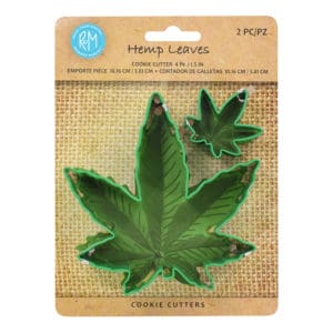 hemp marijuana leaf cookie cutter