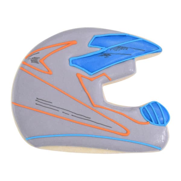 motorcycle helmet cookie