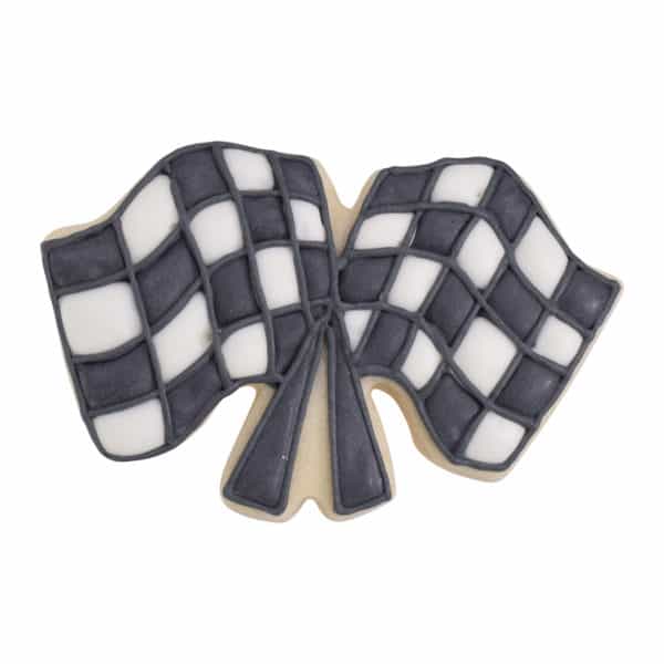 checkered flag cookie