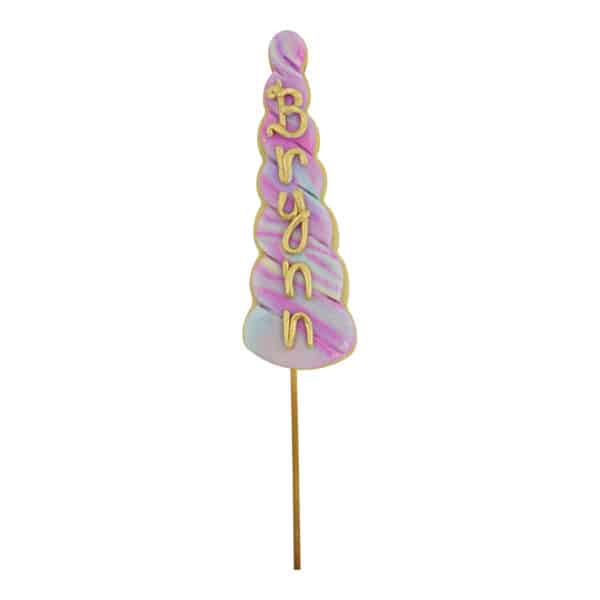 unicorn horn cookie