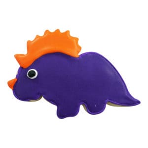 mini baby triceratops cookie