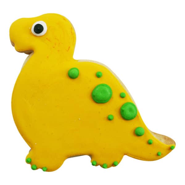 brachiosaurus dinosaur cookie