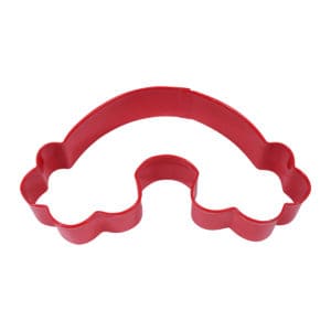4.75" Red Rainbow cookie cutter