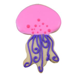 pink jellyfish cookie