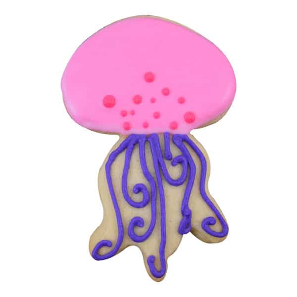 pink jellyfish cookie
