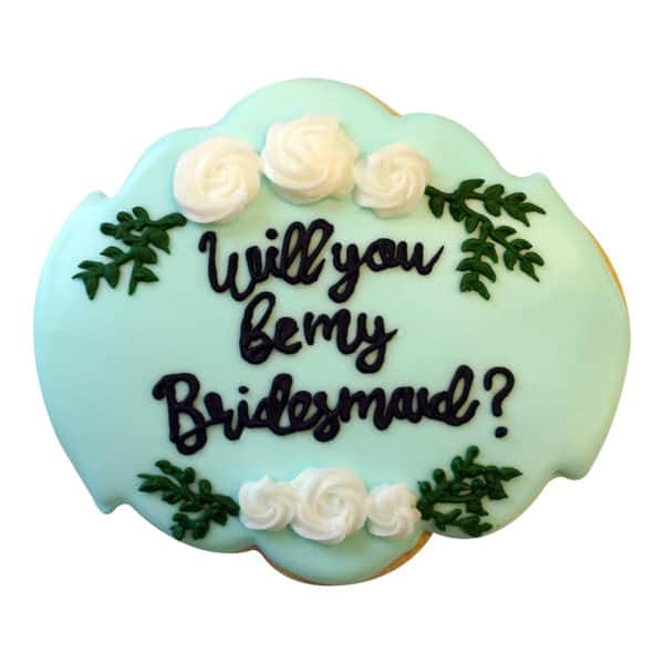 bridesmaid cookie