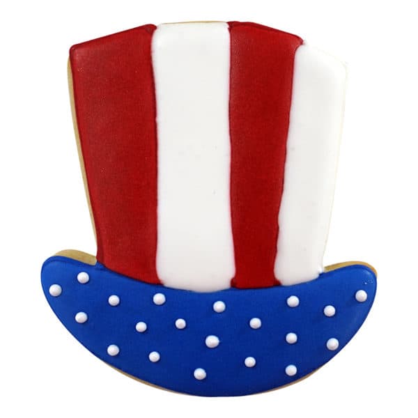 america top hat cookie