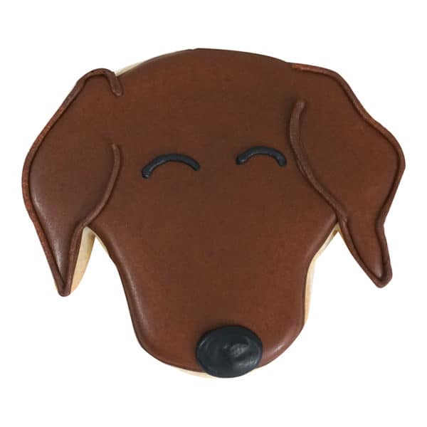 dog face cookie