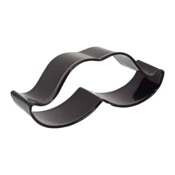 4" Black Moustache