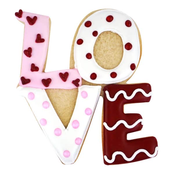 love valentine cookie