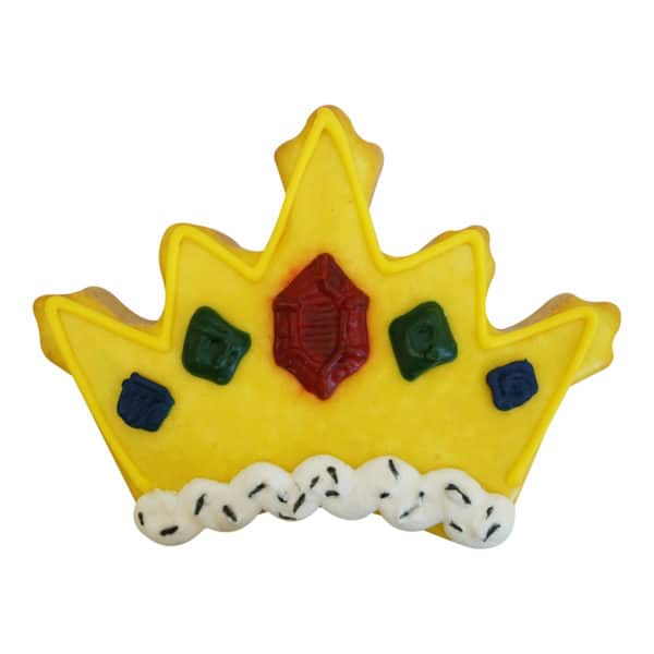 king and queen crown cookie