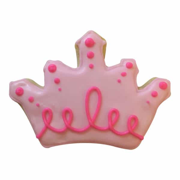princess crown cookie