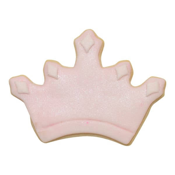 pink crown cookie