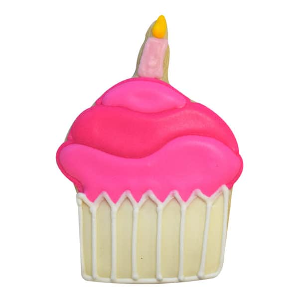 cupcake candle cookie
