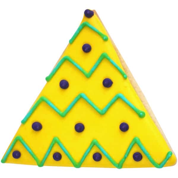 quirky triangle cookie