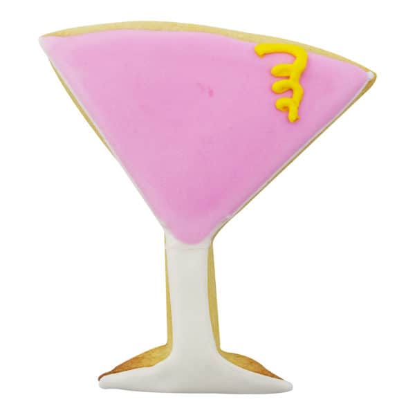 martini glass cookie