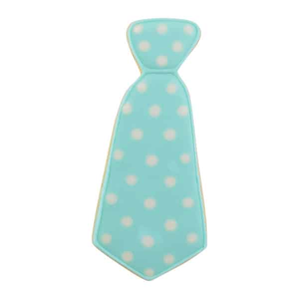 polka dot neck tie cookie