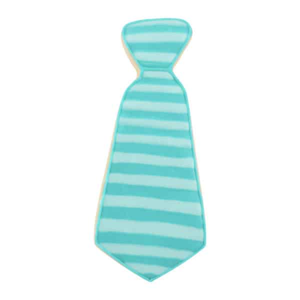 green striped tie cookie