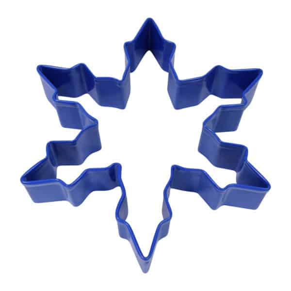 5" Navy Blue Snowflake Narrow cookie cutter