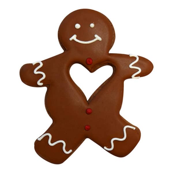 gingerbread boy without heart cookie