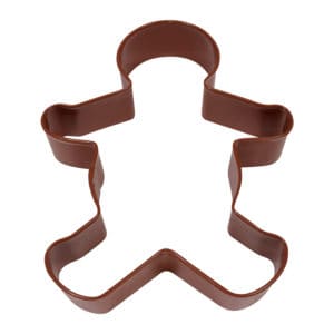 5" Brown Gingerbread Boy cookie cutter
