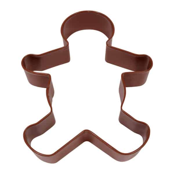 5" Brown Gingerbread Boy cookie cutter