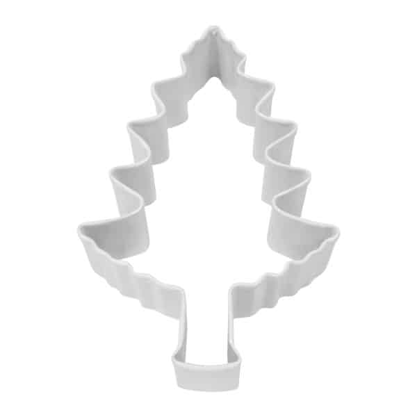 4" White Tree cookie cutter