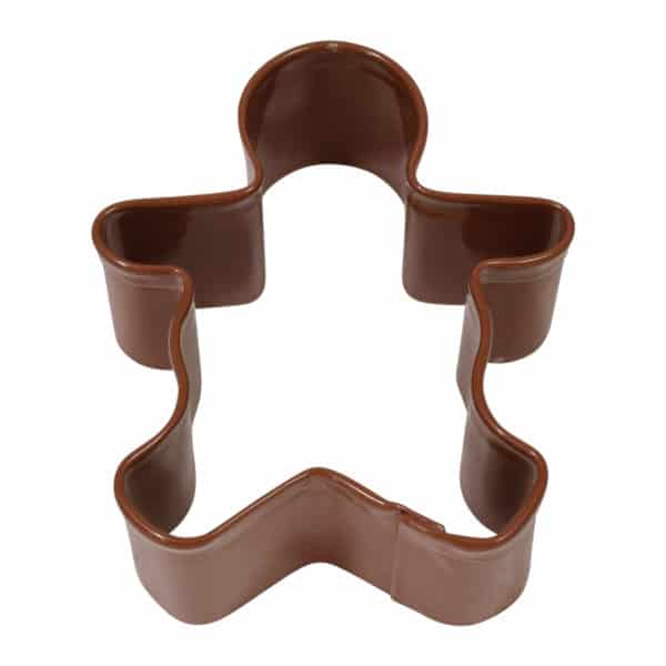 2.25" Brown Gingerbread Boy cookie cutter