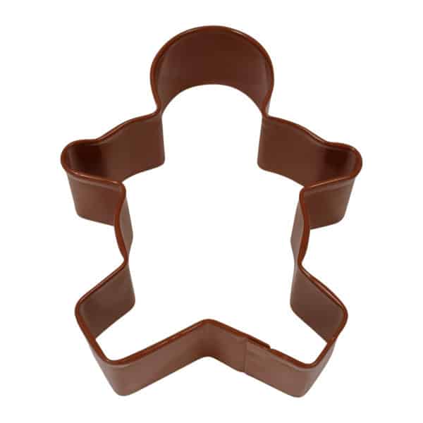3.75" Brown Gingerbread Boy cookie cutter