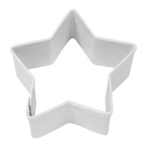 2" White Star cookie cutter