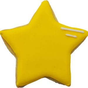 yellow star cookie