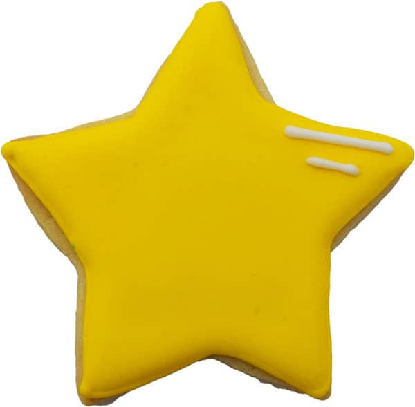 yellow star cookie