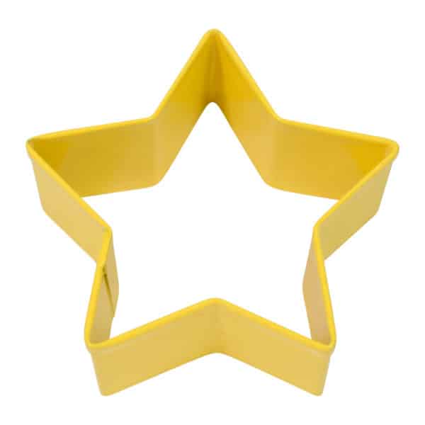 2.75" Yellow Star cookie cutter