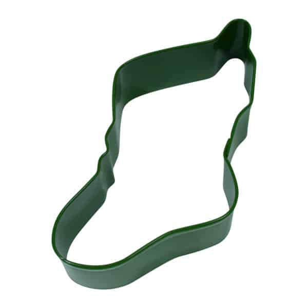 4.5" Green Christmas Stocking cookie cutter
