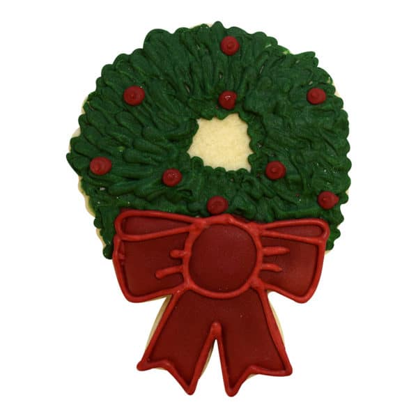 christmas wreath cookie