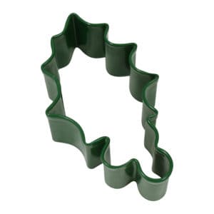 3.25" Green Holly Leaf cookie cutter