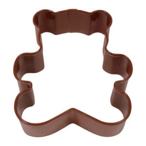 3" Brown Teddy Bear cookie cutters