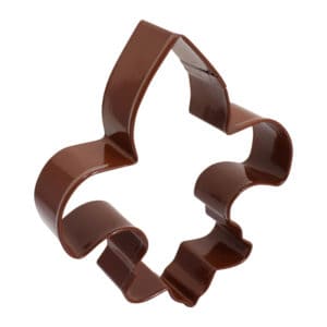 4.5" Brown Fleur De Lis