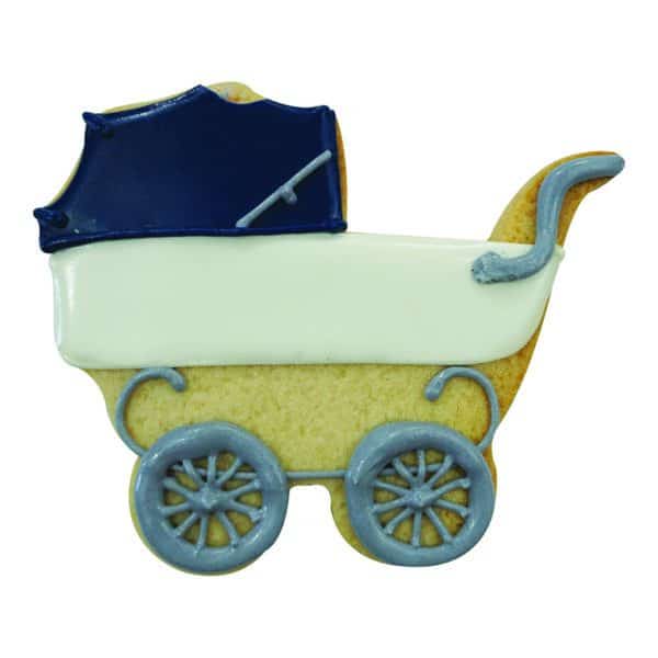 baby carriage cookie